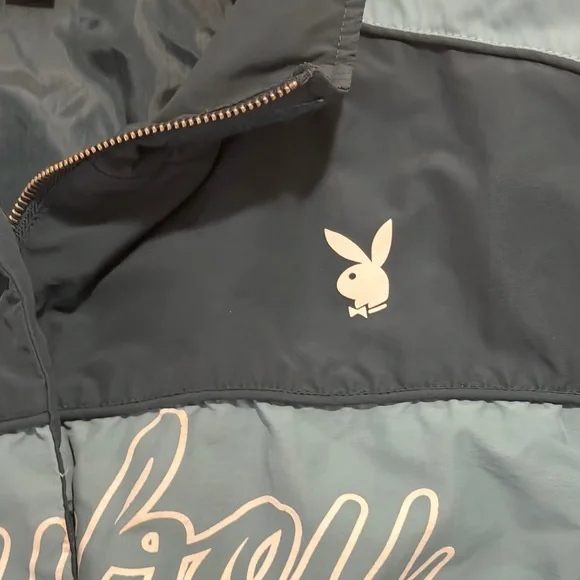 Playboy By PacSun Ski Puffer Jacket in Navy & Grey. Size M/L. - Picture 13 of 16